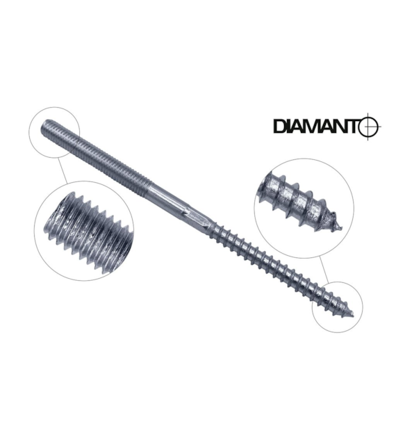 Wkręt dwugwintowy 8x140mm