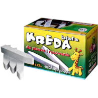 Kreda biała kwadratowa, 50szt
