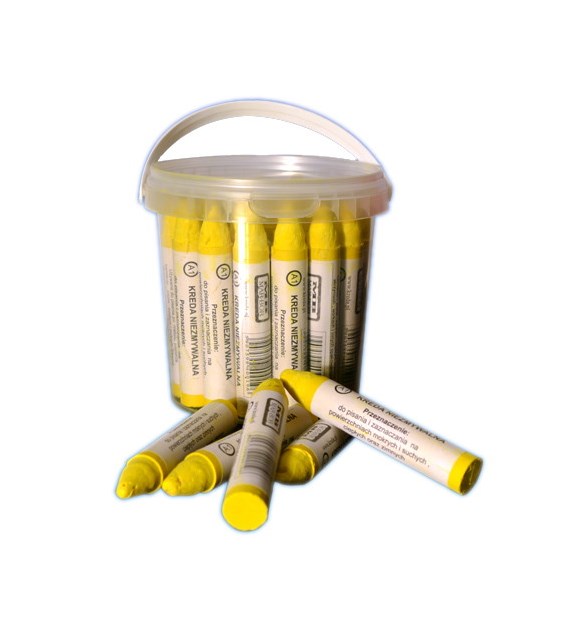 Kreda niezmywalna ŻÓŁTA 1szt