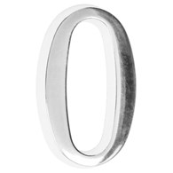 Cyfra na dom 5 cm CHROM 0 samoprzylepna