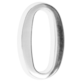 Cyfra na dom 5 cm CHROM 0 samoprzylepna
