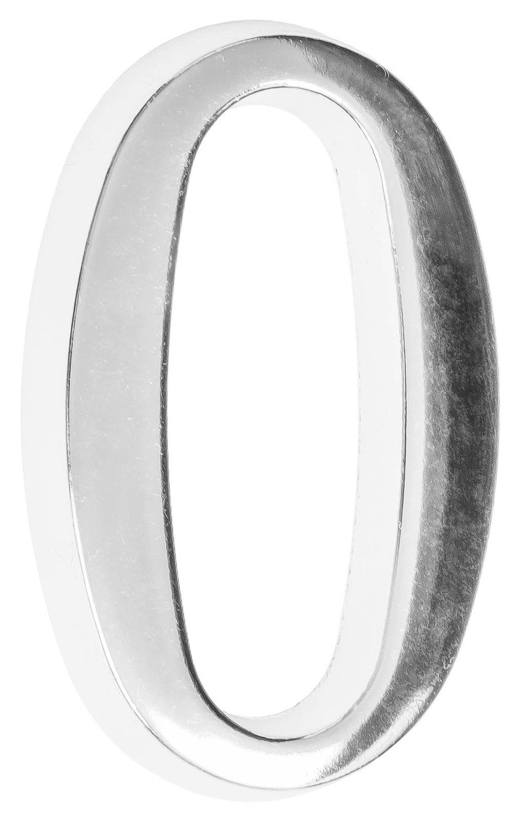 Cyfra na dom 5 cm CHROM 0 samoprzylepna