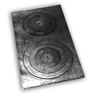 Płyta kuchenna 2-otwory 70x33cm