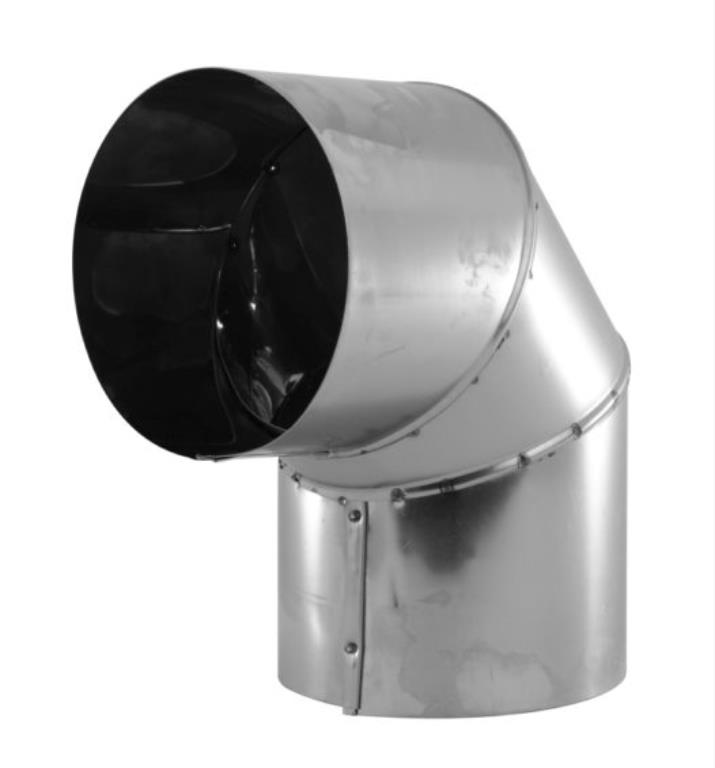 Kolano nierdzewne 100mm 90'