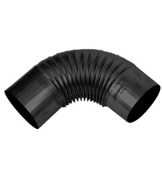 Kolanko piecowe czarne 140