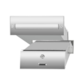 Skrzynka na listy do muru 90x275x300mm (nierdzewna)