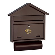 Skrzynka na listy domek prosty z tubą 460x400x75mm