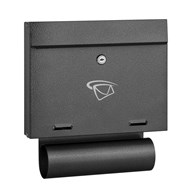 Skrzynka na listy prosta pozioma z tubą 340x310x60