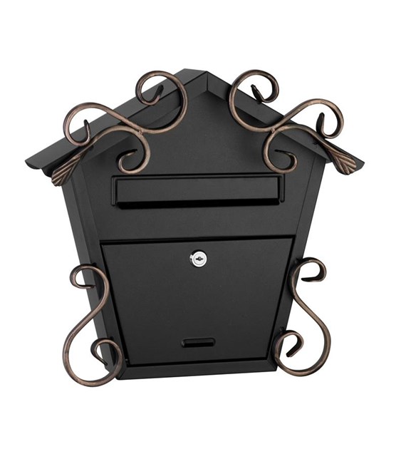 Skrzynka na listy domek duży 375x400x70mm (ozdobna)