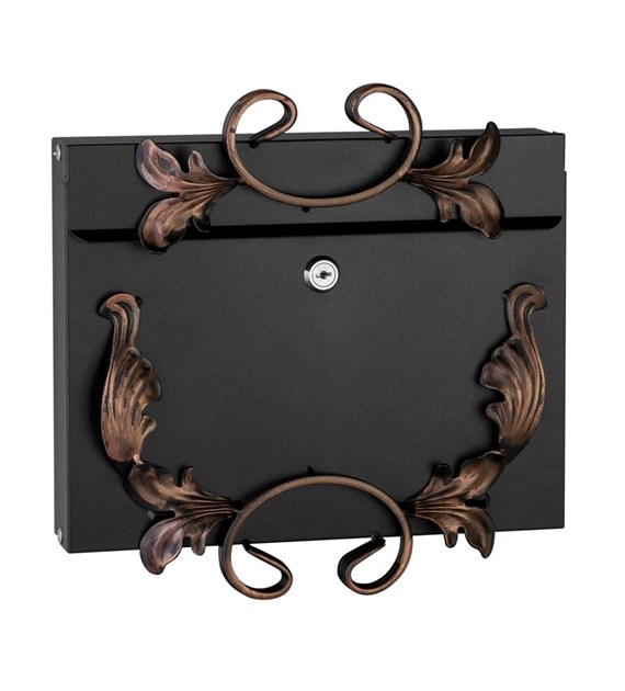 Skrzynka na listy prosta pozioma 250x310x50mm (ozdobna)