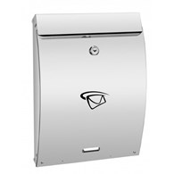 Skrzynka na listy A4 wypukła 330x250x65mm (nierdzewna)