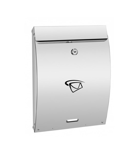 Skrzynka na listy A4 wypukła 330x250x65mm (nierdzewna)