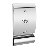 Skrzynka na listy A4 wypukła z tubą 470x250x65mm (nierdzewna)