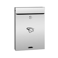 Skrzynka na listy A4 355x250x60mm (nierdzewny przód)