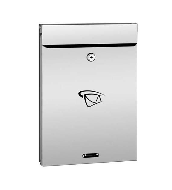 Skrzynka na listy A4 355x250x60mm (nierdzewny przód)