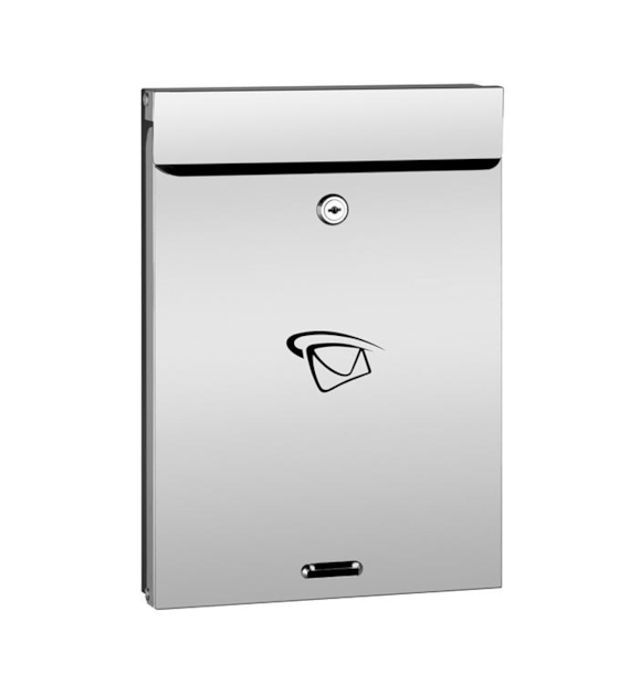 Skrzynka na listy A4 pion 355x250x60mm (nierdzewny przód)