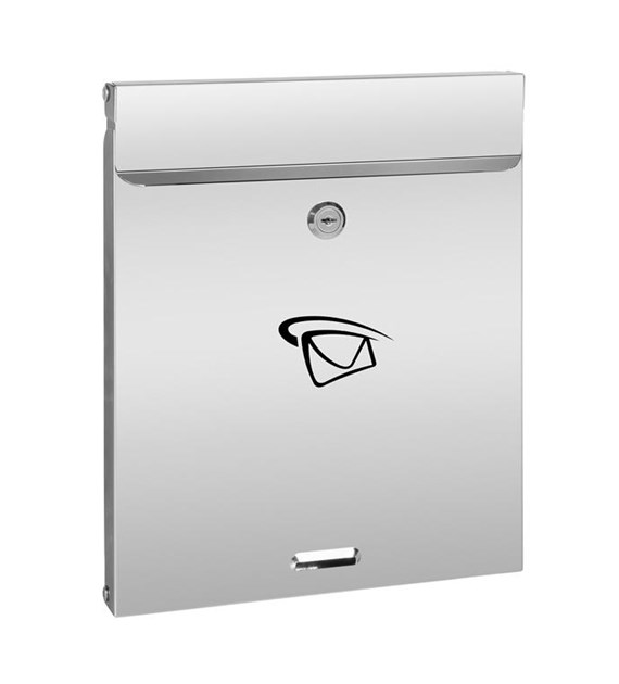 Skrzynka na listy prosta pionowa 310x245x30mm (nierdzewna)
