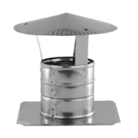 Kominek wentylacyjny nierdzewny 100mm z rozetą