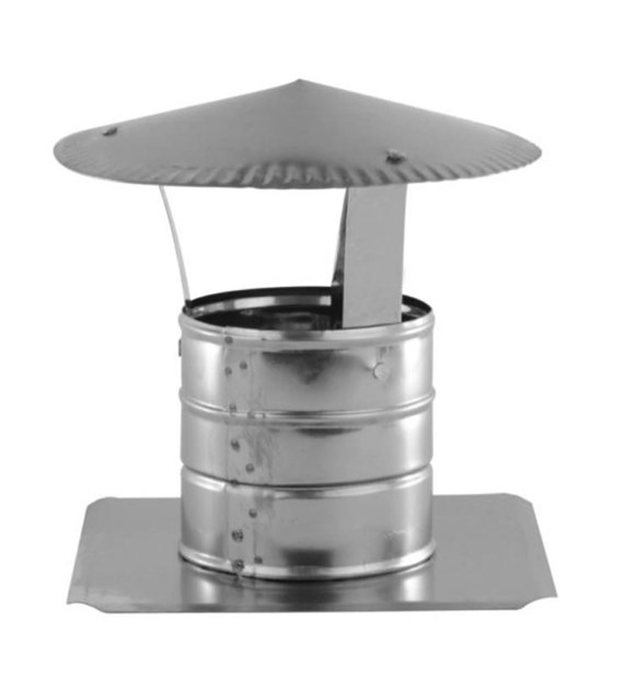 Kominek wentylacyjny nierdzewny 160mm z rozetą