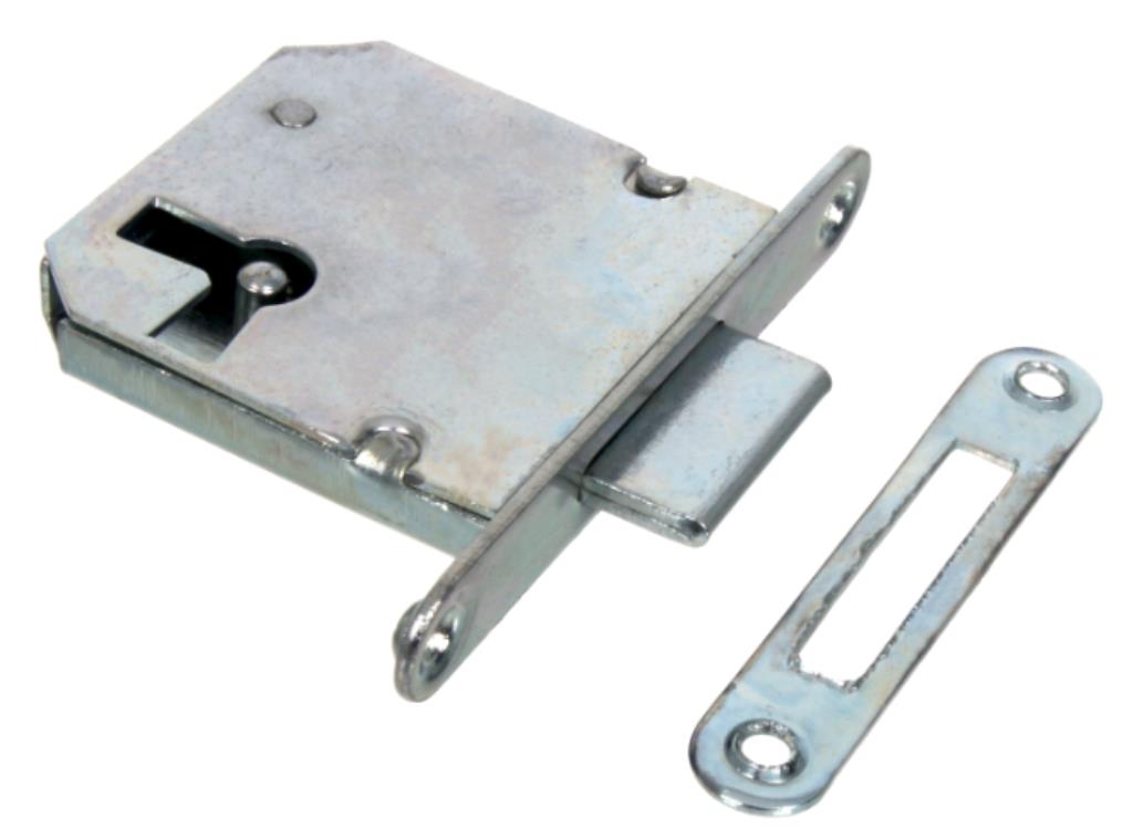 Zamek meblowy zwykły wpuszczany 30mm
