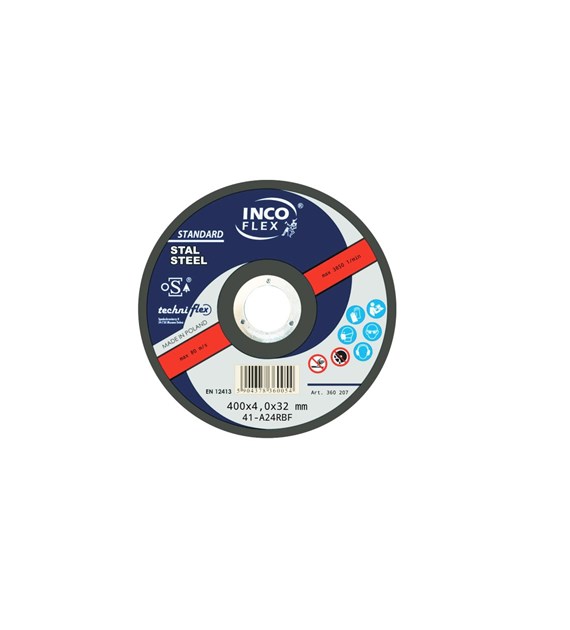 Tarcza INCO metal płaska 400x4,0mm