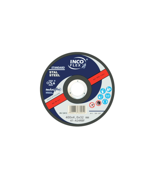Tarcza INCO metal płaska 400x4,0mm