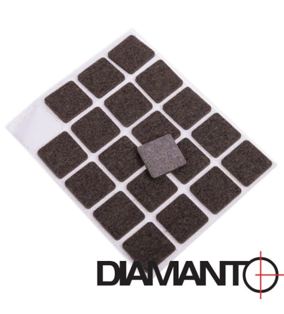 Ślizgacz meblowy 20x20mm, 20szt DIAMANTO
