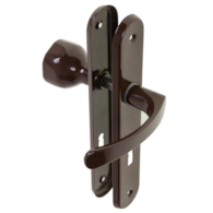 Gałko-klamka długi szyld 72 klucz BRĄZ