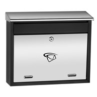 Skrzynka na listy 340x400x100mm (LUX-elementy nierdzewne)