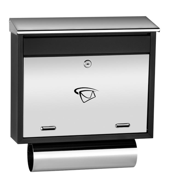 Skrzynka na listy z tubą 440x400x100mm (LUX-elementy nierdzewne)