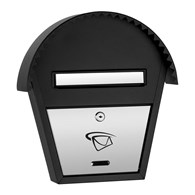 Skrzynka na listy domek okrągły SZABLO 380x340x75 (LUX-elementy nierdzewne)