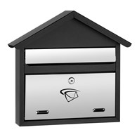 Skrzynka na listy domek prosty 410x470x110mm (LUX-elementy nierdzewne)