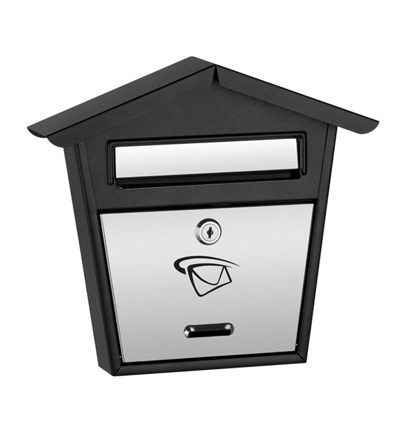 Skrzynka na listy domek mały 260x280x50mm (LUX-elementy nierdzewne)