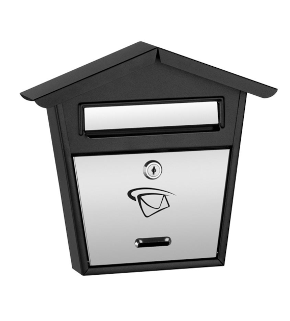 Skrzynka na listy domek mały 260x280x50mm (LUX-elementy nierdzewne)