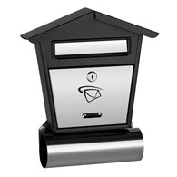 Skrzynka na listy domek mały z tubą 330x280x50mm (LUX-elementy nierdzewne)