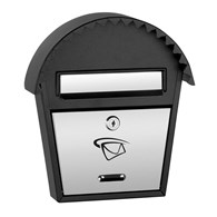 Skrzynka na listy domek mały okrągły 280x250x50mm (LUX-elementy nierdzewne)