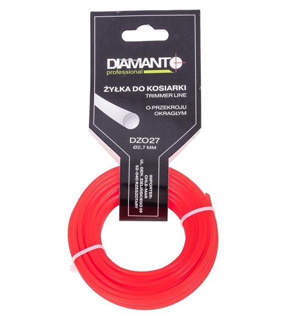 Żyłka do kosiarki okrągła 2,7mm 15m DIAMANTO