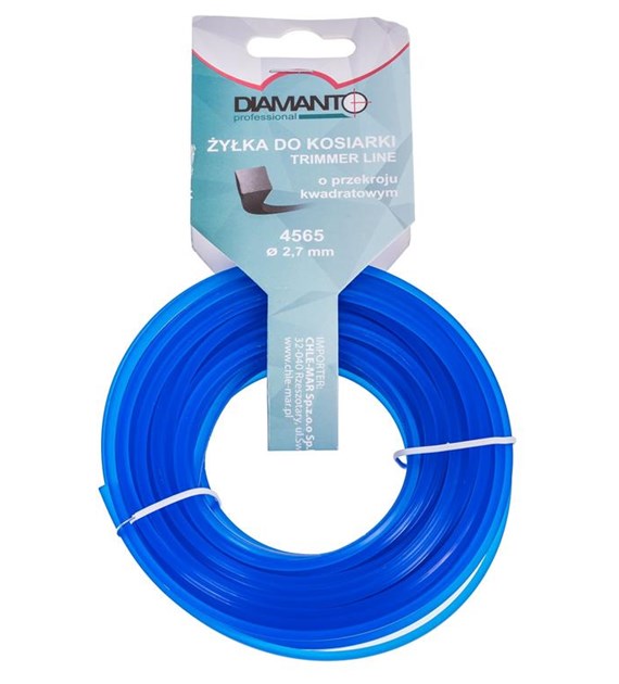 Żyłka do kosiarki kwadrat 2,7mm 15m DIAMANTO
