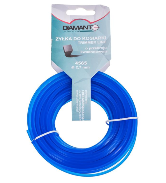 Żyłka do kosiarki kwadrat 2,7mm 15m DIAMANTO
