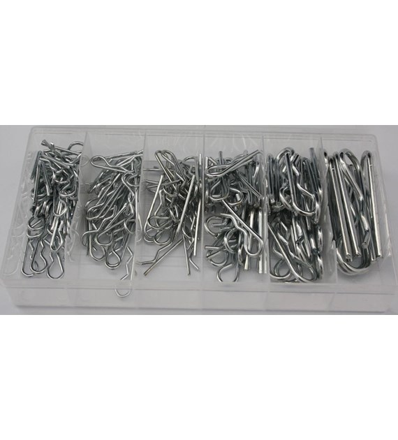 Komplet zawleczek sprężynowych 150szt