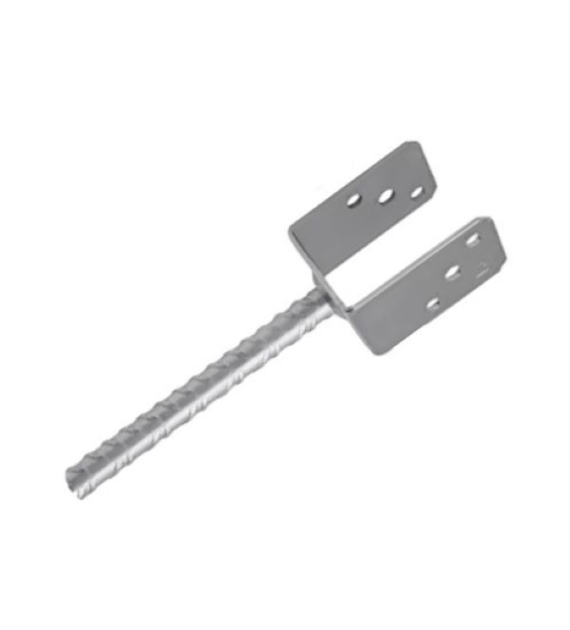 Wspornik słupa stały z prętem 160mm