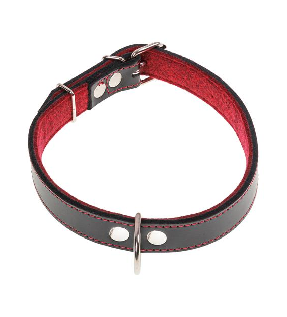 Obroża skóra 2,5 x 60cm czarna