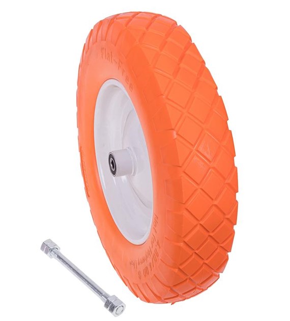 Kółko do taczek piankowe - pomarańczowe DIAMANTO