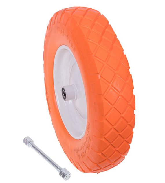 Kółko do taczek piankowe - pomarańczowe DIAMANTO