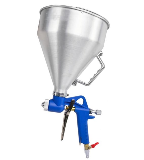 Pistolet do malowania tynków metalowy zbiornik