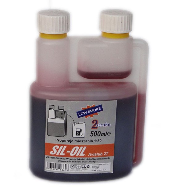 Olej do silnika 2-SUW. 0,5l  dozownik /ZIELONY/