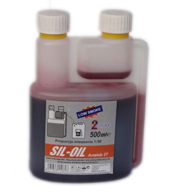Olej do silnika 2-SUW. 0,5l  dozownik /ZIELONY/