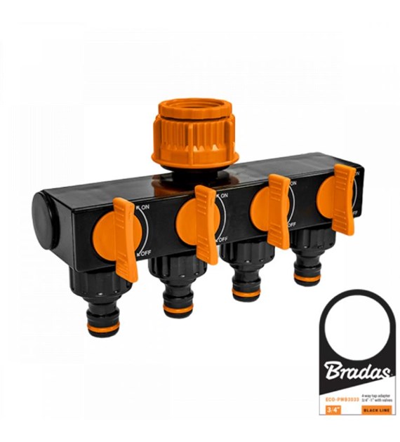 Rozdzielacz 4-drożny, z zaworami GW1 - 3/4 