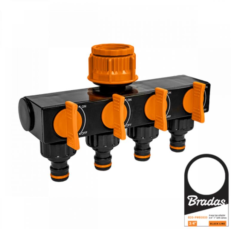 Rozdzielacz 4-drożny, z zaworami GW1 - 3/4 