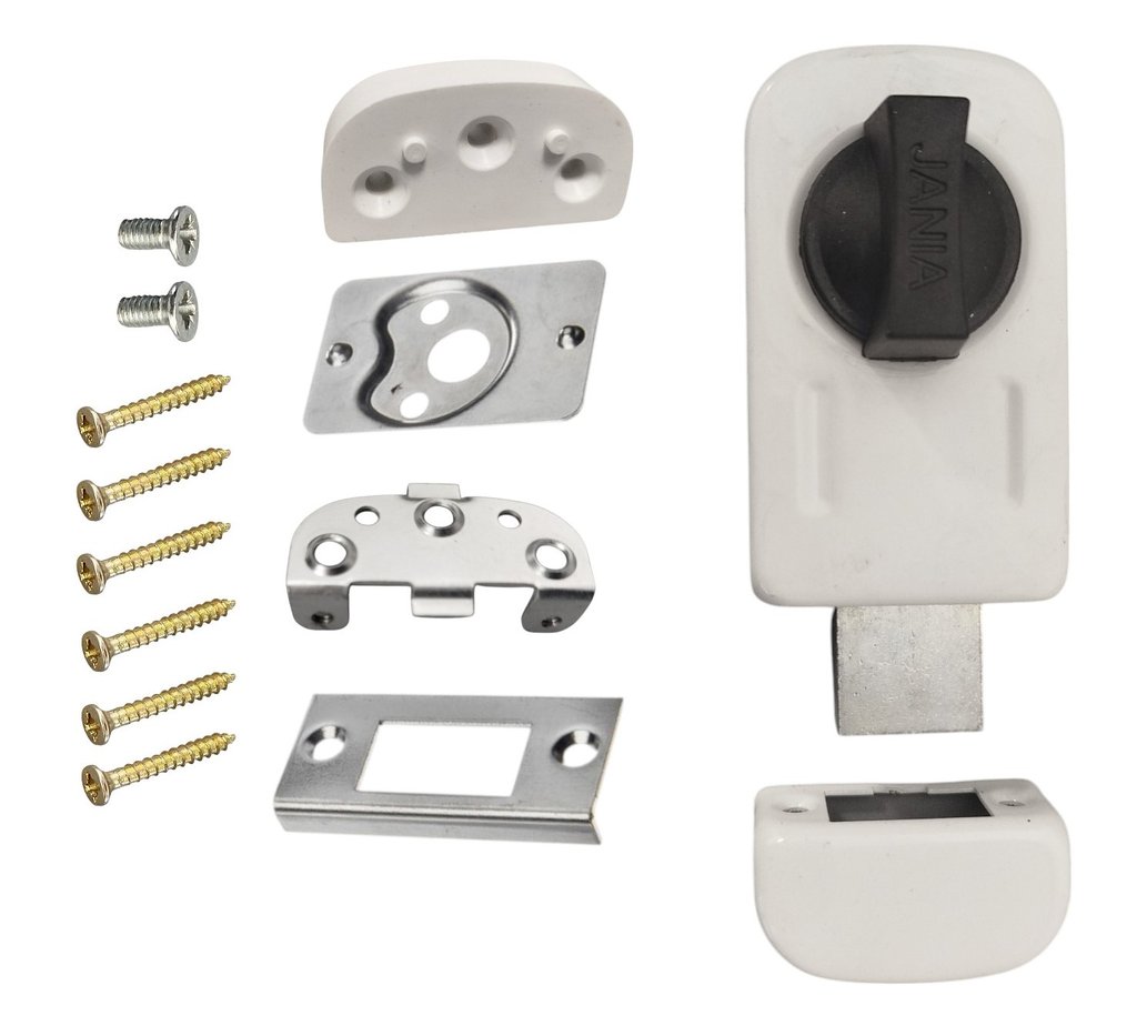Zamek nawierzchniowy (uniwersalny) BIAŁY (bez wkładki)